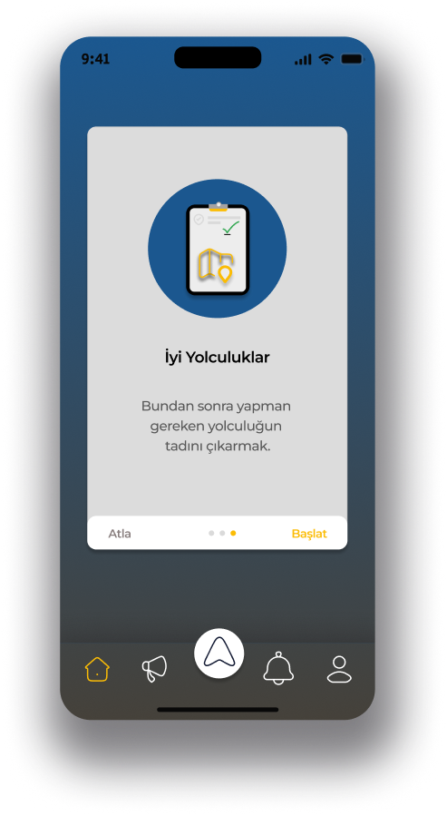 Transyol uygulaması ekran görüntüsü