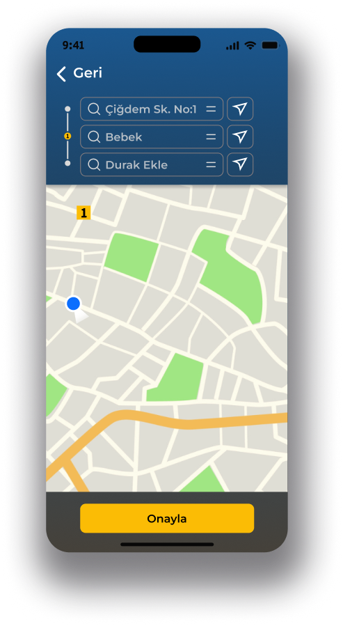 Transyol uygulaması ekran görüntüsü